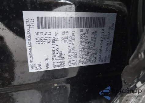 2023 Nissan Rogue Sv Intelligent Awd from USA, damaged, VIN 5N1BT3BB9PC942214